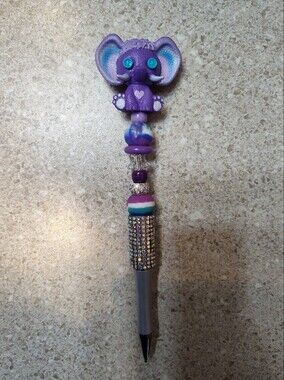Monster High Purple Elephant Beaded Kids Pen